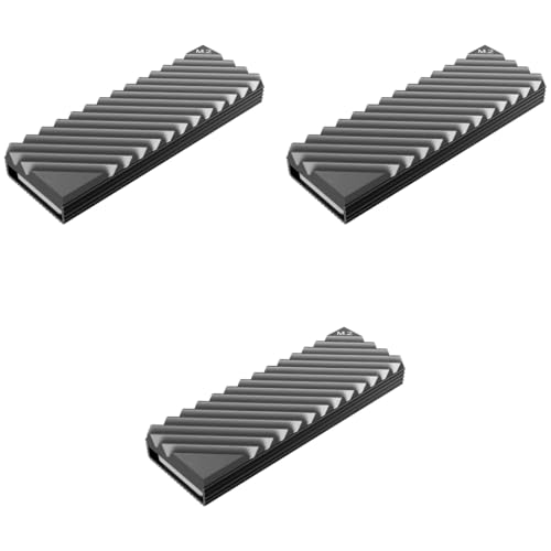 ZORBES® Heat Dissipation Radiator Aluminum Alloy Heat Sink Thermal Cooling Pads for M.2 2280 SSD PC Computer Grey 3 PCS ZORBES® Heat Dissipation Radiator Aluminum Alloy Heat Sink Thermal Cooling Pads for M.2 2280 SSD PC Computer Grey 3 PCS